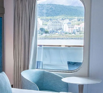 Cabine Balcon ponts supérieurs Le Boreal